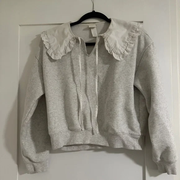 Collared Sweater Sweatshirt - Picture 6 of 9